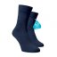 Modré ponožky MERINO - Barva: Modrá, Velikost: 45-46, Materiál: Vlna (Merino)