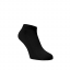 Športové ponožky s rebrovaním čierne