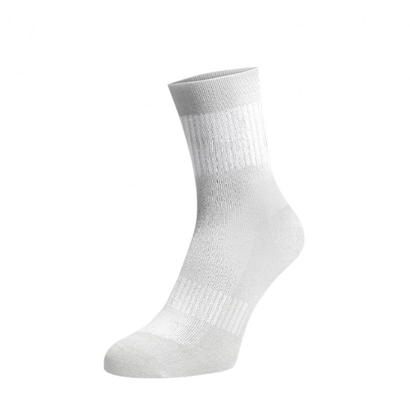 Střední ponožky se zesílenou froté nášlapnou části - bílé