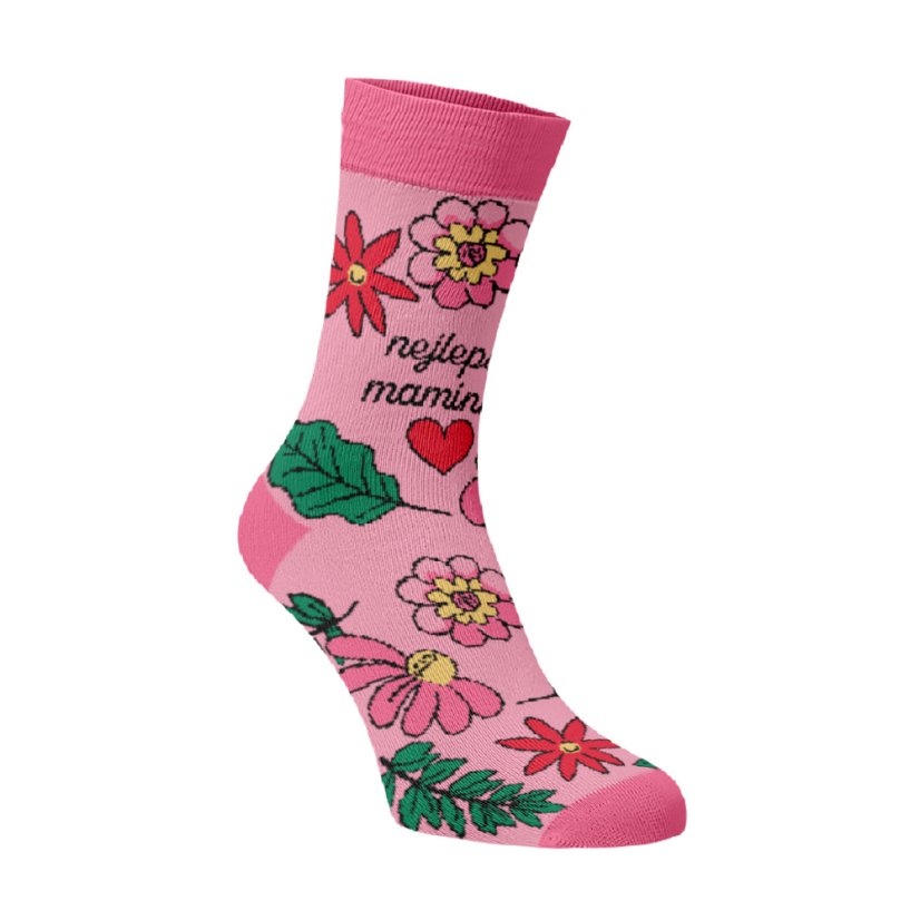 Veselé vysoké ponožky - Nejlepší maminka