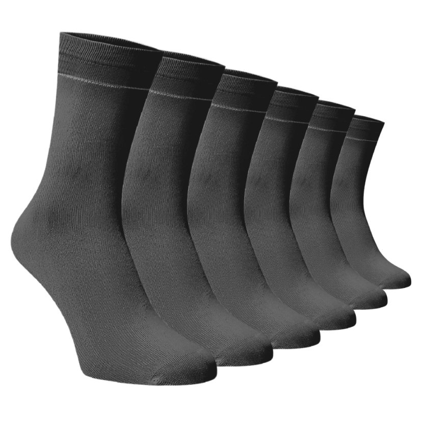 Zvýhodnený set 6 párov vysokých ponožiek – tmavosivé