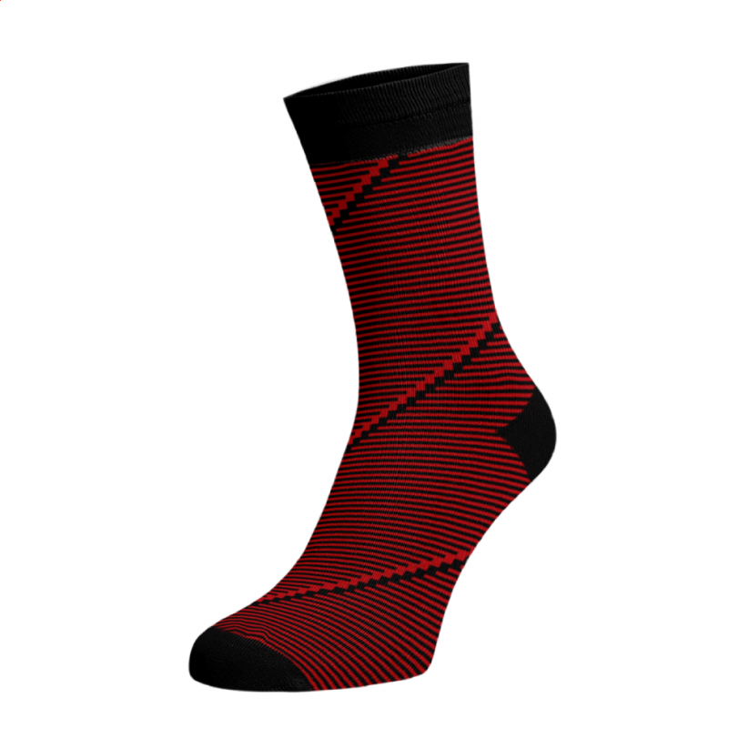 Elegáns zokni Spirál - Szín: Piros, Méret: 45-46, Alapanyag: Pamut
