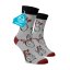 Hrubé hrejivé ponožky MERINO Snehuliaci - Veľkosť: 39-41, Materiál: Vlna (Merino)