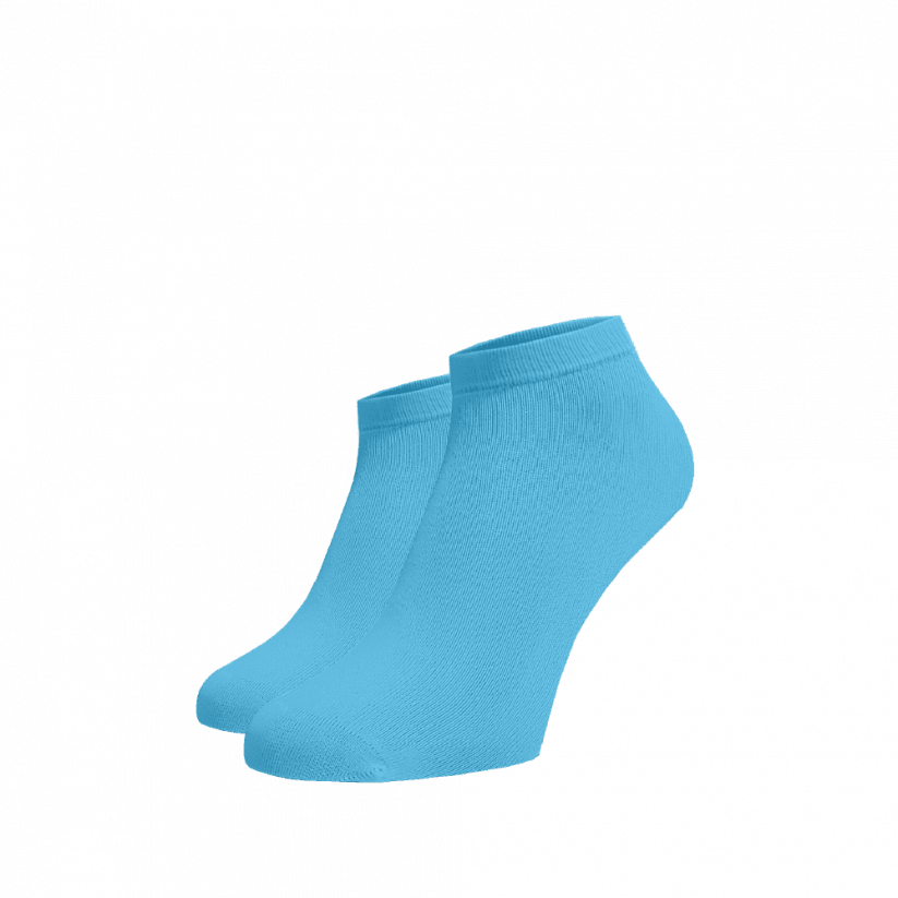 Kotníkové ponožky Blankytné - Barva: Blankytná, Velikost: 42-44, Materiál: Bavlna