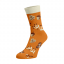 Veselé ponožky Lištičky - Barva: Oranžová, Velikost: 39-41, Materiál: Bavlna