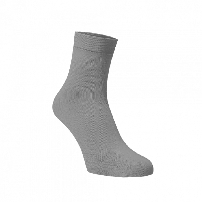 Stredná ponožky svetlé šedé - Barva: Světle šedá, Veľkosť: 42-44, Materiál: Bavlna