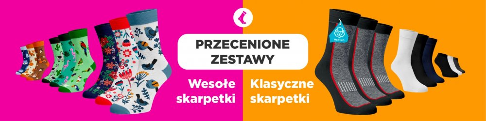 Przecenione komplety skarpet