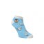 Veselé kotníkové ponožky Zuby - Barva: Blankytná, Velikost: 45-46, Materiál: Bavlna