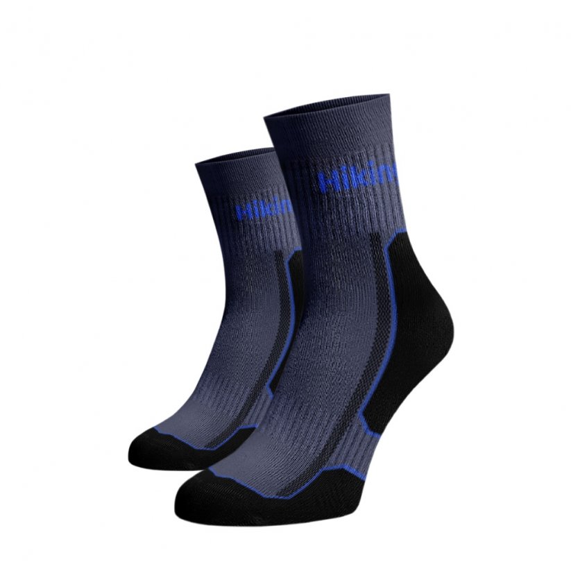 Hrubé funkční ponožky Hiking - modrá - Velikost: 45-46