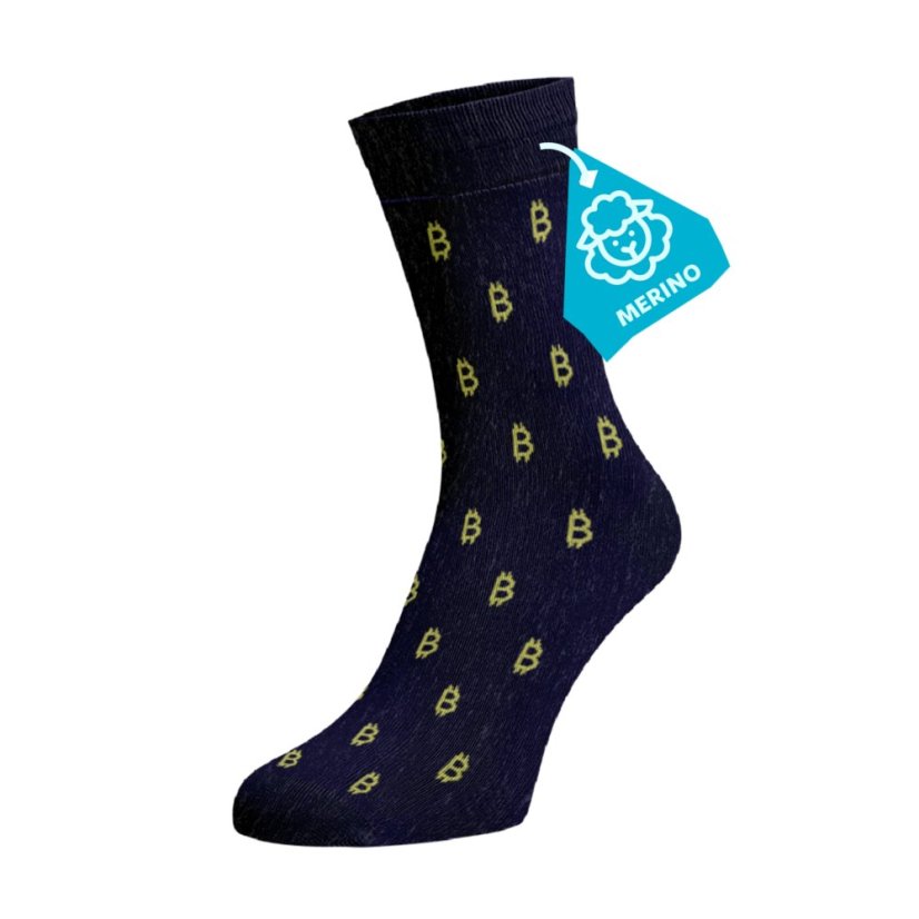 Merino ponožky – Bitcoin