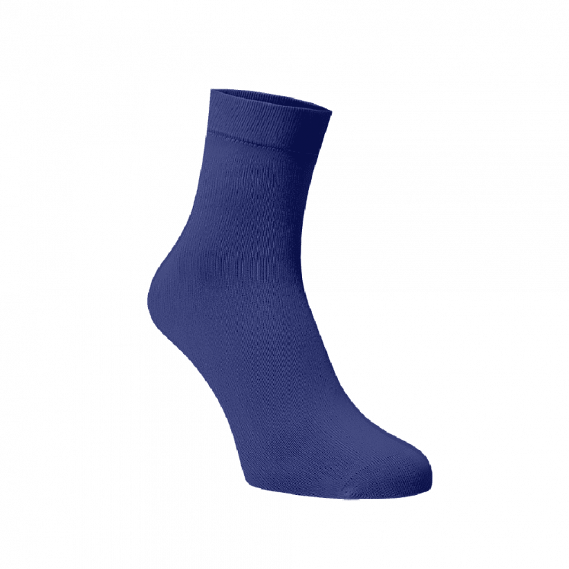 Střední ponožky modré - Barva: Modrá, Velikost: 39-41, Materiál: Bavlna