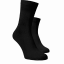 Stredné ponožky čierne - Barva: čierna, Veľkosť: 47-48, Materiál: Bavlna