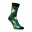 Veselé ponožky HŘIBY - Barva: Zelená, Velikost: 39-41, Materiál: Bavlna