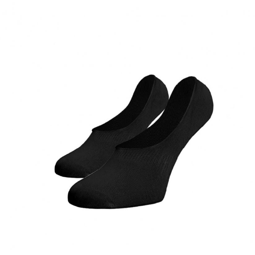 Neviditelné ponožky ťapky černé - Barva: Černá, Velikost: 39-41, Materiál: Bavlna
