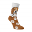 Veselé ponožky Bígl - Barva: Bílá, Velikost: 35-38, Materiál: Bavlna