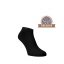 Kotníkové ponožky z mercerované bavlny - černé - Velikost: 39-41
