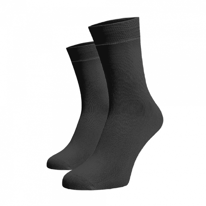 Bambusové vysoké ponožky šedé - Barva: Šedá, Veľkosť: 35-38, Materiál: Viskoza (Bambus)