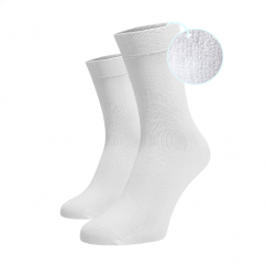 Vysoké teplé ponožky Bílé