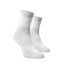 Střední ponožky se zesílenou froté nášlapnou části - bílé
