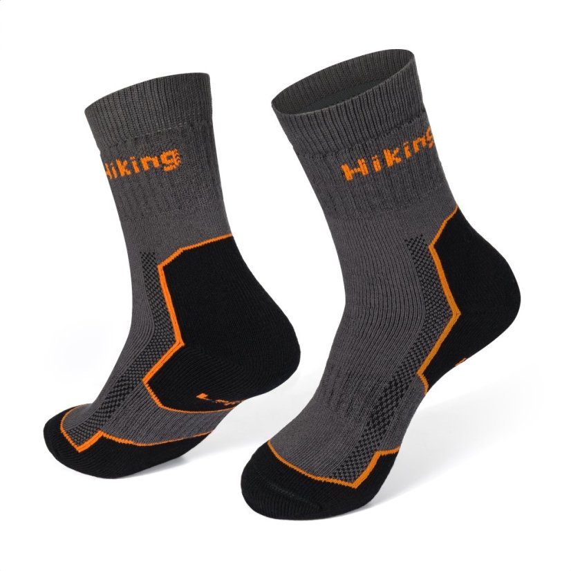 Vastag sportzoknik Hiking - szürke