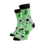 Veselé ponožky Lamy - Barva: Světle zelená, Velikost: 39-41, Materiál: Bavlna