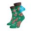 Hrubé hřejivé ponožky MERINO Perníčky - Velikost: 42-44, Materiál: Vlna (Merino)