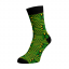 Veselé ponožky Afro 1 - Barva: Zelená, Velikost: 45-46, Materiál: Bavlna