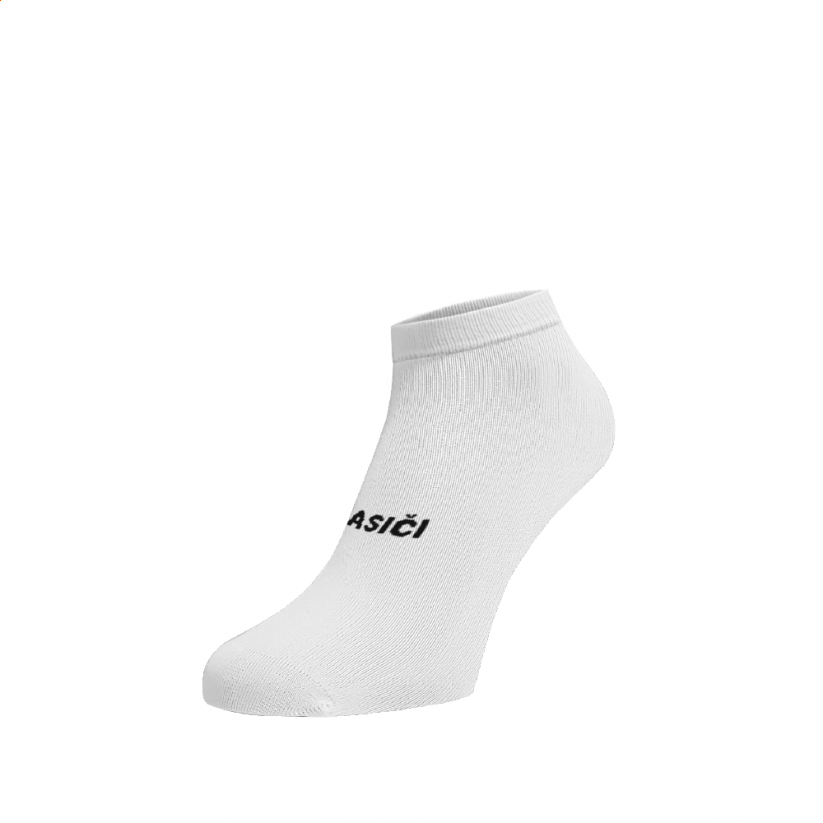 Kotníkové ponožky Hasiči - Barva: Bílá, Velikost: 45-46, Materiál: Bavlna