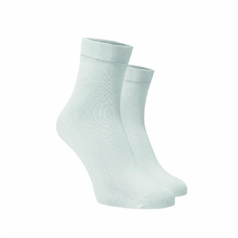 Bambusové strednej ponožky biele - Barva: Biela, Veľkosť: 35-38, Materiál: Viskoza (Bambus)