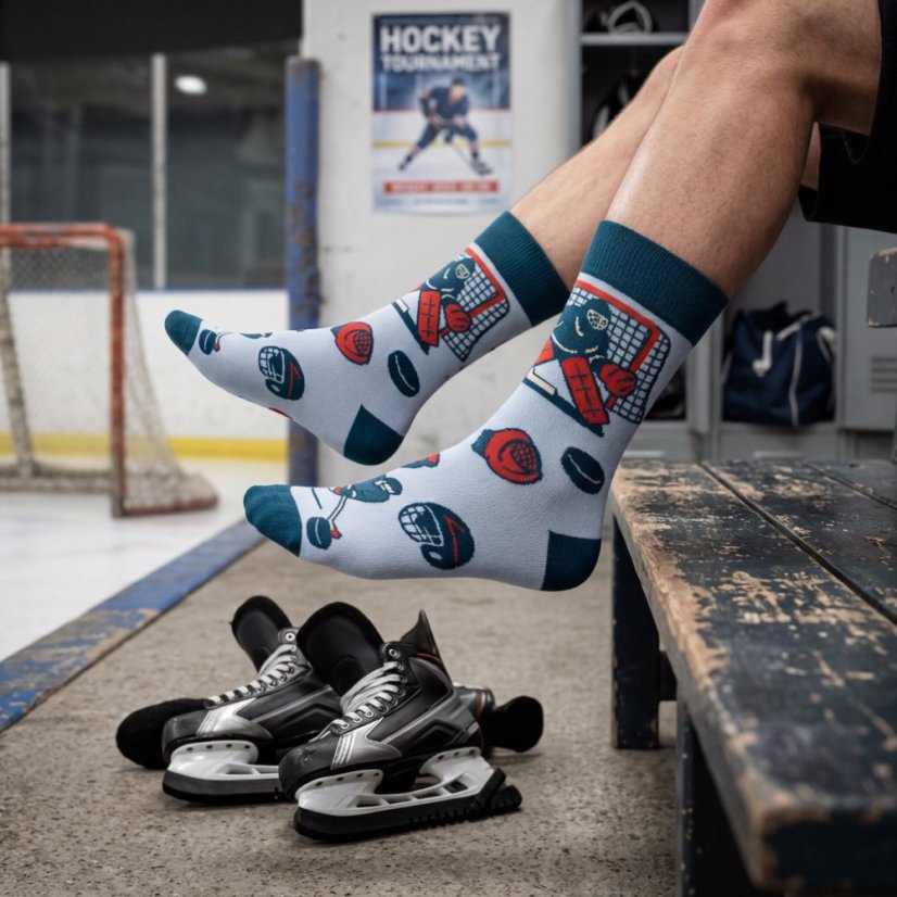 Veselé ponožky hokej