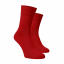 Bambusové vysoké  ponožky červené - Barva: Červená, Velikost: 45-46, Materiál: Viskoza (Bambus)