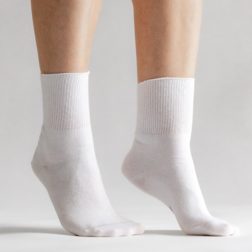 Zdravotní ponožky - bílá