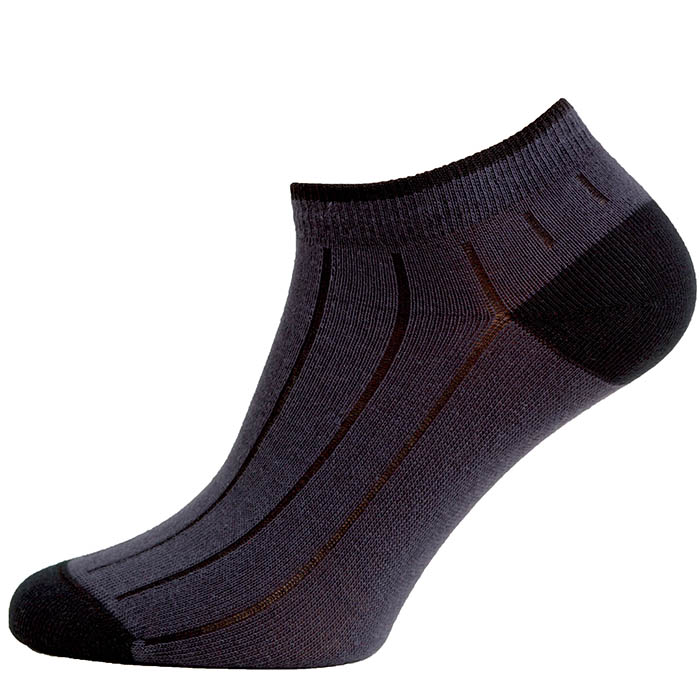 Nízké ponožky Žebro kotník Červená 45-46