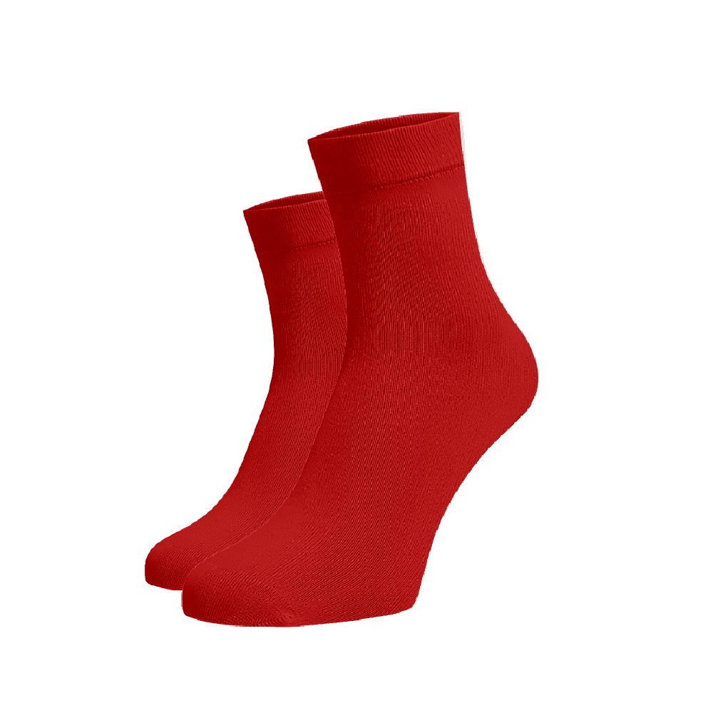 Střední ponožky červené Červená Bavlna 42-44