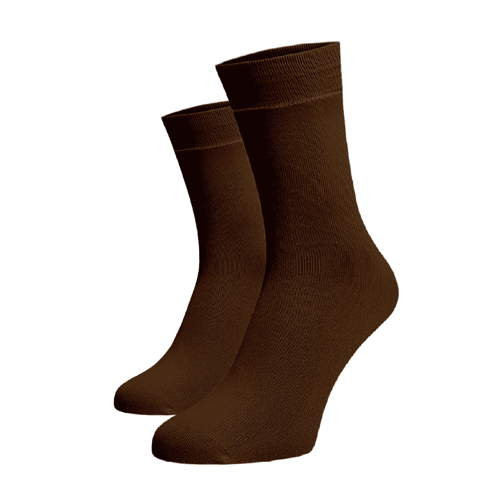 Vysoké ponožky Tmavě hnědé Tmavě hnědá Bavlna 39-41