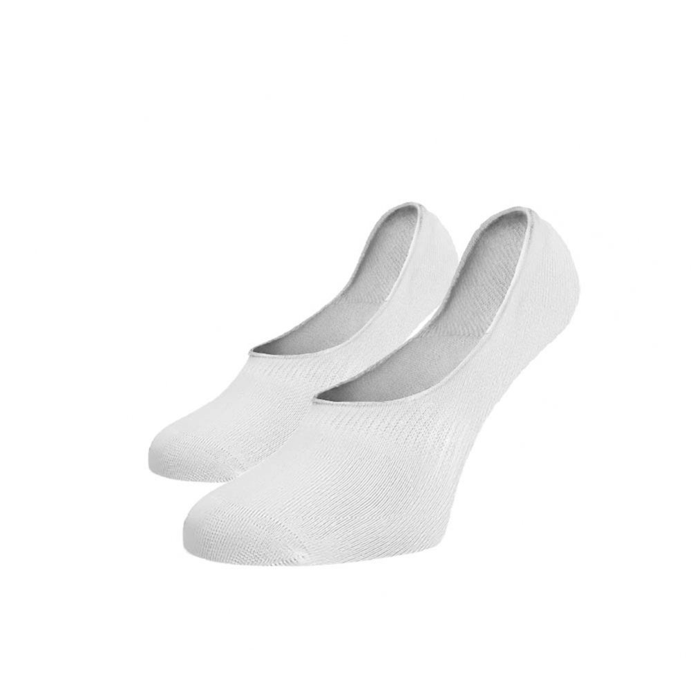 Neviditelné ponožky ťapky bílé Bílá Bavlna 35-38