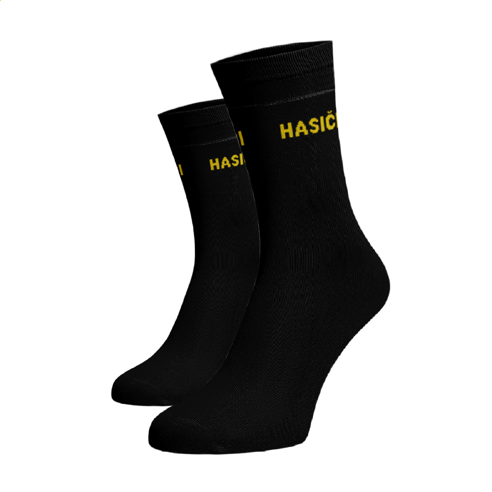 Ponožky Hasiči Černá Bavlna 35-38