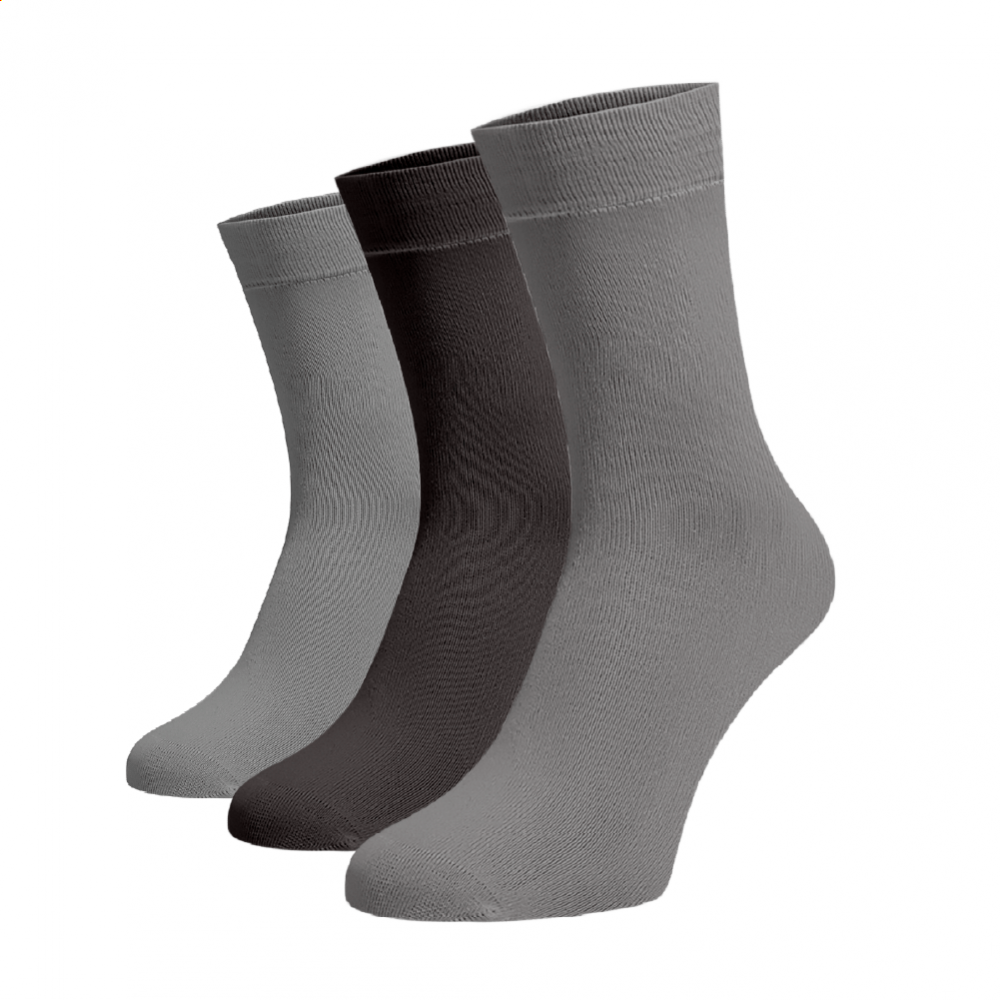 Zvýhodněný set 3 párů vysokých ponožek - mix barev Bavlna 45-46