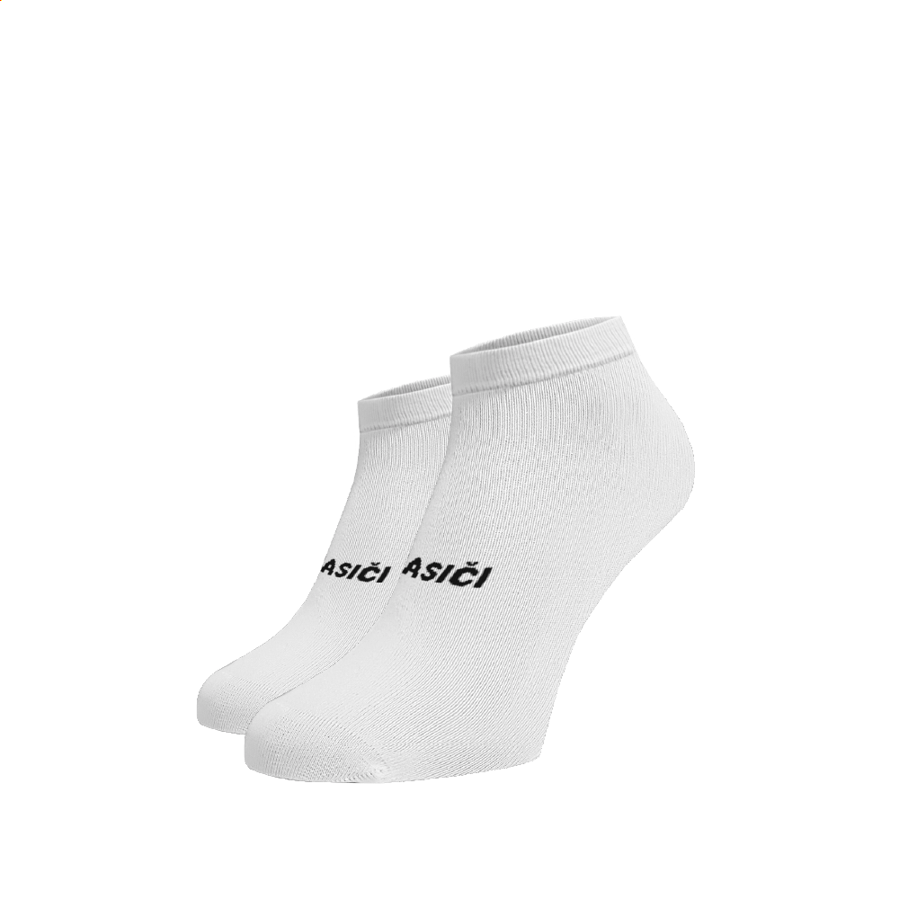Kotníkové ponožky Hasiči Bílá Bavlna 45-46