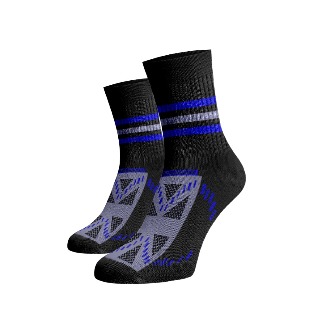 Sportovní funkční ponožky černé 39-41 Modrá