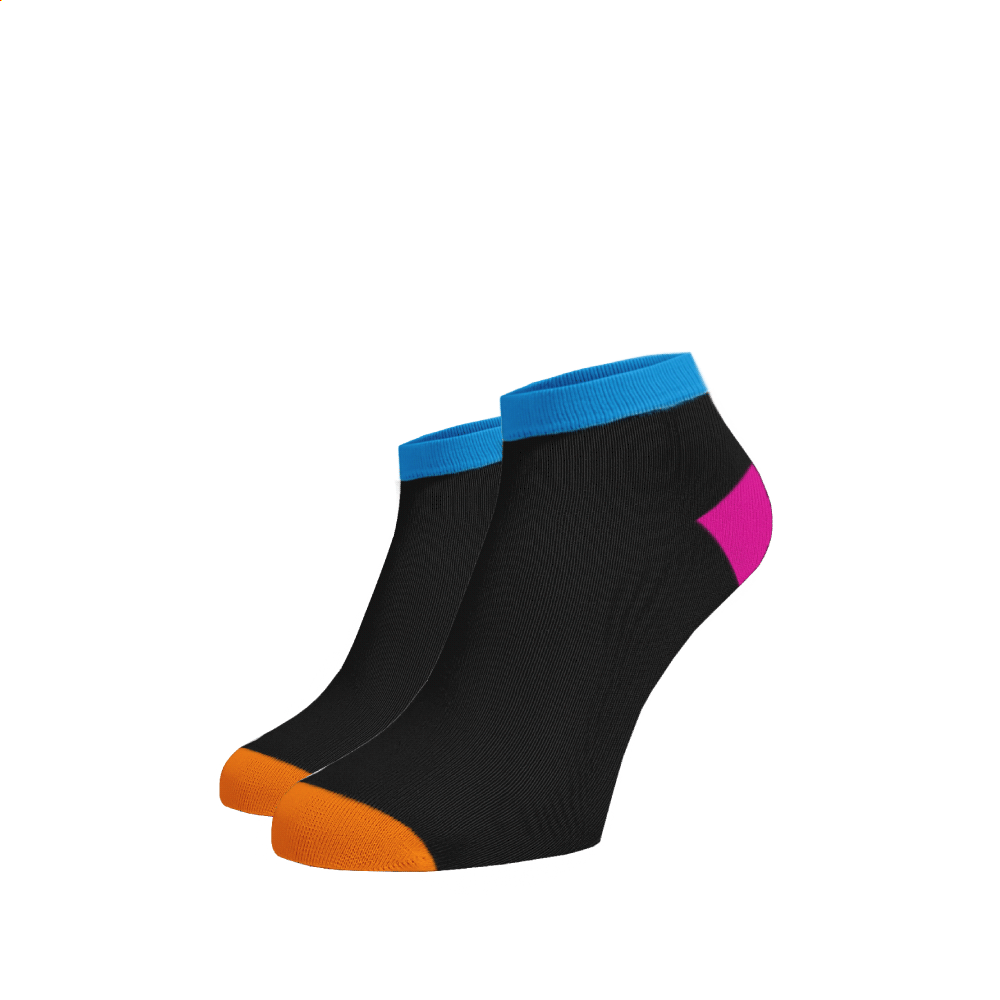 Benami kotníkové ponožky Černá Bavlna 42-44