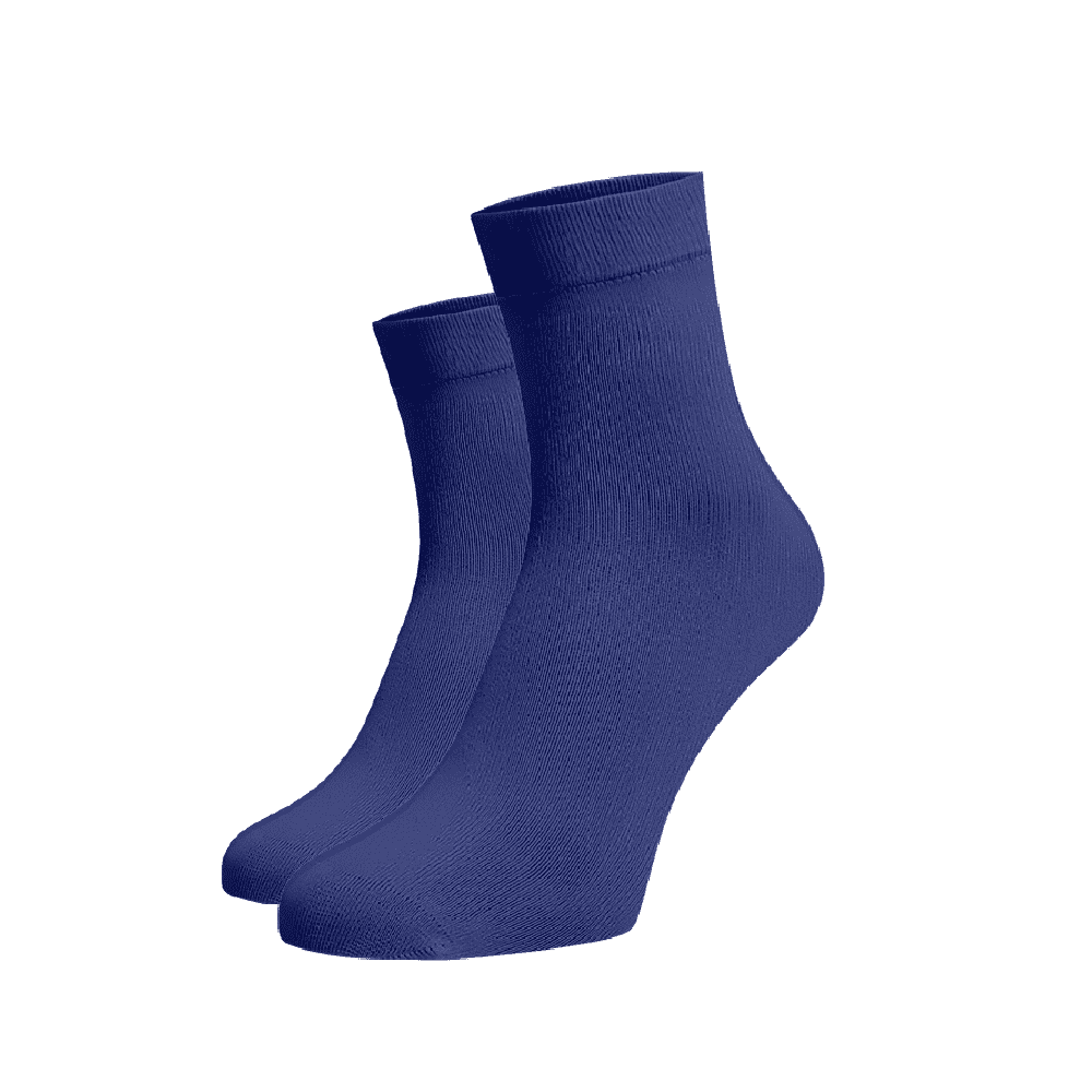 Střední ponožky modré Modrá Bavlna 47-48