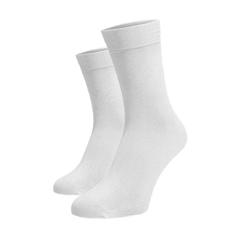 Bambusové vysoké ponožky bílé Bílá Viskoza (Bambus) 45-46